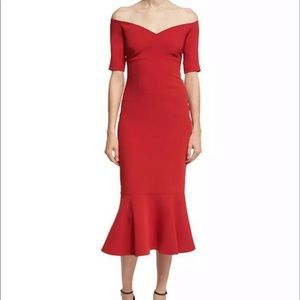 5 a 7 Cinq a Sept Red Dress Size 0 #Lux-F